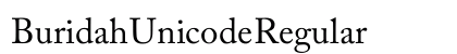 Buridah Unicode Regular preview