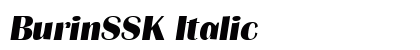 BurinSSK Italic Font Preview