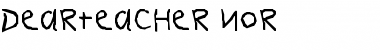 DearTeacher-Nor Regular Font
