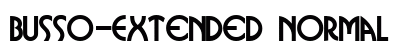 Busso-Extended Normal Font Preview Busso-Extended Normal Font Preview