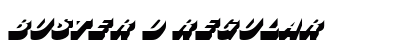 Buster D Regular Font Preview