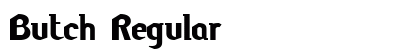 Butch Regular Font Preview