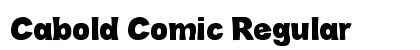 Cabold Comic Regular font free download