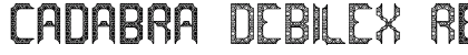 cadabra DEBILEX Regular Font cadabra DEBILEX Regular Font Preview