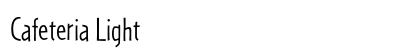 Cafeteria Light font free download