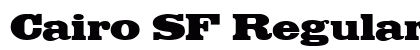 Cairo SF Regular Font Preview
