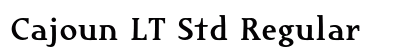 Cajoun LT Std Regular font free download