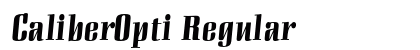 CaliberOpti Regular (OpenType) Font Preview