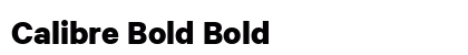 Calibre Bold Bold font free download