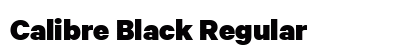 Calibre Black Regular Font Calibre Black Regular Font Preview