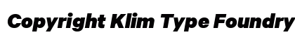 Copyright Klim Type Foundry Not Licensed for Desktop Use font free download
