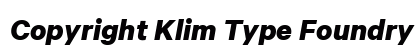 Copyright Klim Type Foundry Not Licensed for Desktop Use Preview