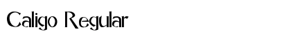 Caligo Regular Font Preview