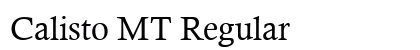 Calisto MT Regular font free download