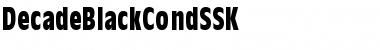 Download DecadeBlackCondSSK Font