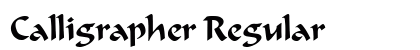 Calligrapher Regular font free download