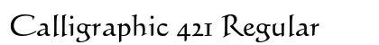 Calligraphic 421 Regular font free download