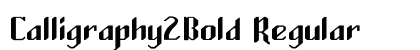 Calligraphy2Bold Regular Font Preview