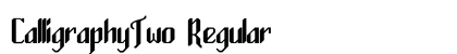 CalligraphyTwo Regular Font Preview