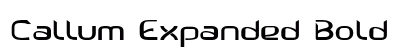 Callum Expanded Bold font free download