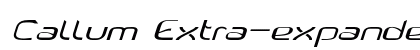 Callum Extra-expanded Italic font free download