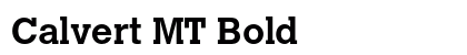 Calvert MT Bold (OpenType) Font Preview