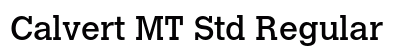 Calvert MT Std Regular font free download