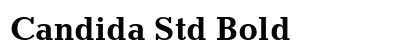Candida Std Bold (OpenType) Font Preview
