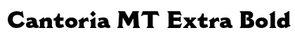 Cantoria MT Extra Bold font free download