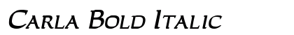 Carla Bold Italic font free download