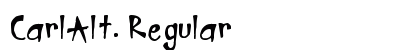 CarlAlt. Regular Font Preview