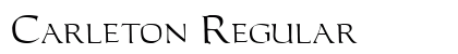 Carleton Regular Font Preview
