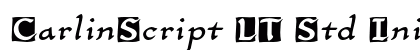 CarlinScript LT Std Initials Regular Font Preview