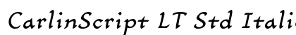 CarlinScript LT Std Italic Regular font free download