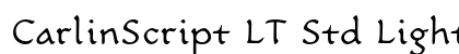 CarlinScript LT Std Light Regular font free download
