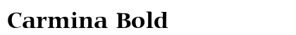 Carmina Bold Font Carmina Bold Font Preview