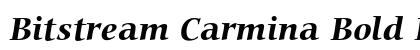 Bitstream Carmina Bold Italic Preview