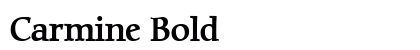 Carmine Bold Font Preview