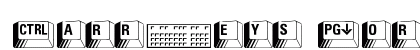 CarrKeys Normal Font Preview