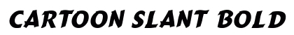 Cartoon Slant Bold font free download