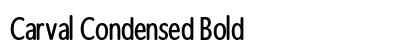 Carval Condensed Bold font free download