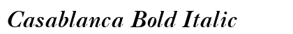 Casablanca Bold Italic font free download