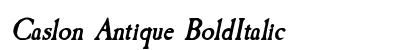 Caslon Antique BoldItalic font free download