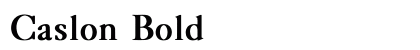 Caslon Bold Preview