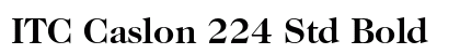 ITC Caslon 224 Std Bold font free download