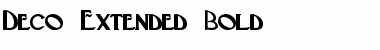 Deco-Extended Bold Font