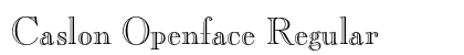 Caslon Openface Regular font free download