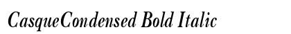 CasqueCondensed Bold Italic Font Preview