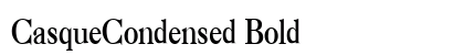 CasqueCondensed Bold Font Preview