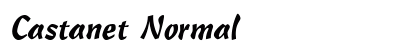 Castanet Normal Font Preview
